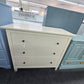 3 drawers off white dresser