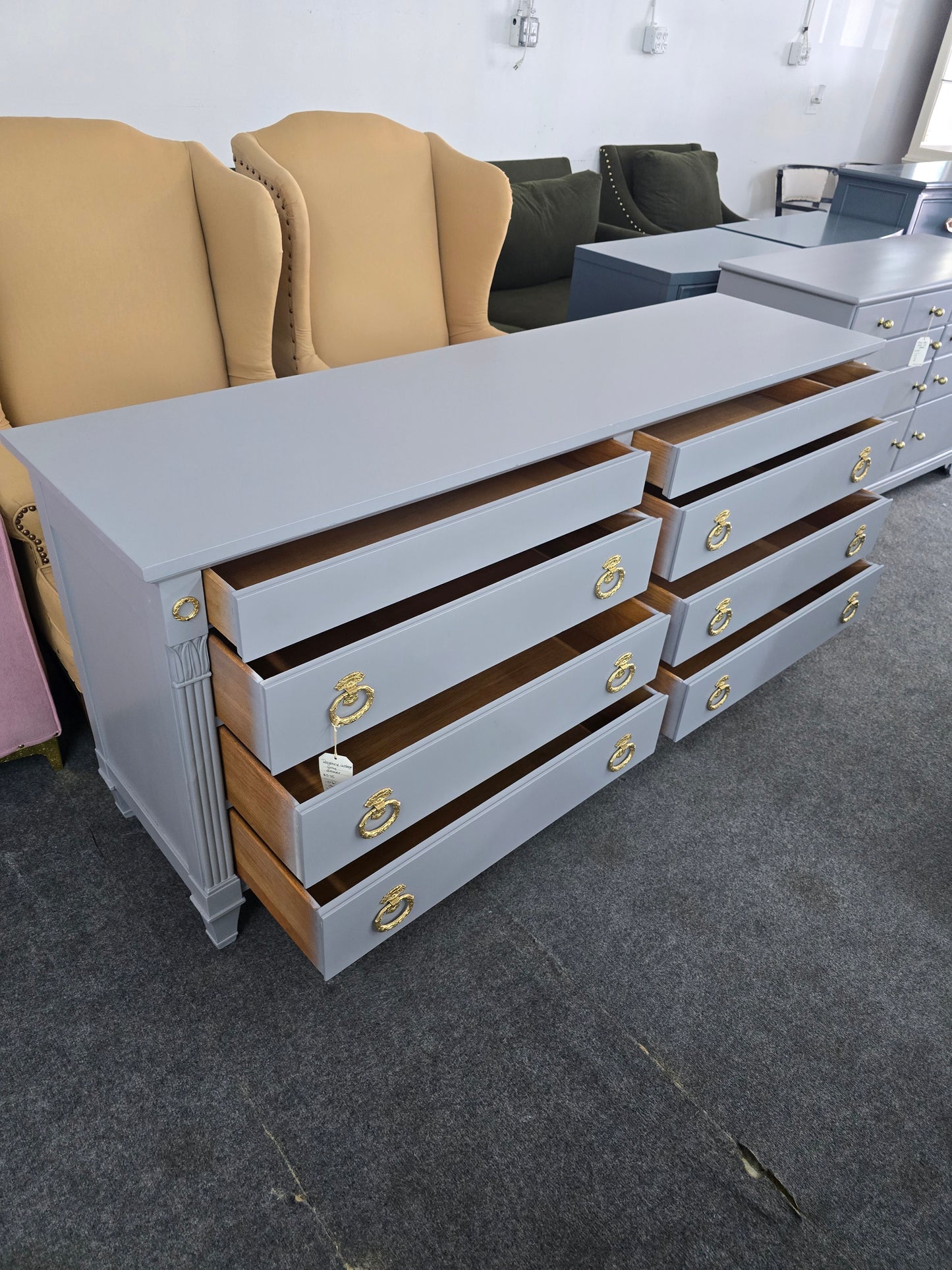 Regency gray Bodart dresser