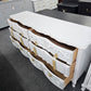 Bassett white Distressed dresser