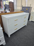 6 drawers white dresser