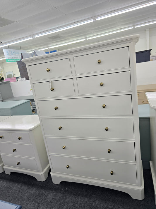 Thomasville alabaster lacquered tall chest