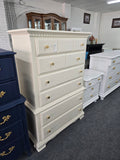 6 big drawers cream chest