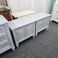 Pair of Regency light gray nightstands