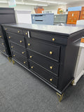 8 drawers black dresser