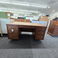 Solid wood MCM desk