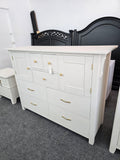 Solid wood off white dresser