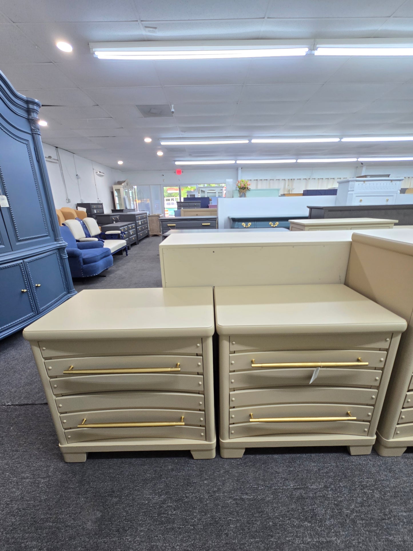 Gorgeous Pair of beige nightstands