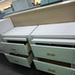 White lacquered pair of nightstands