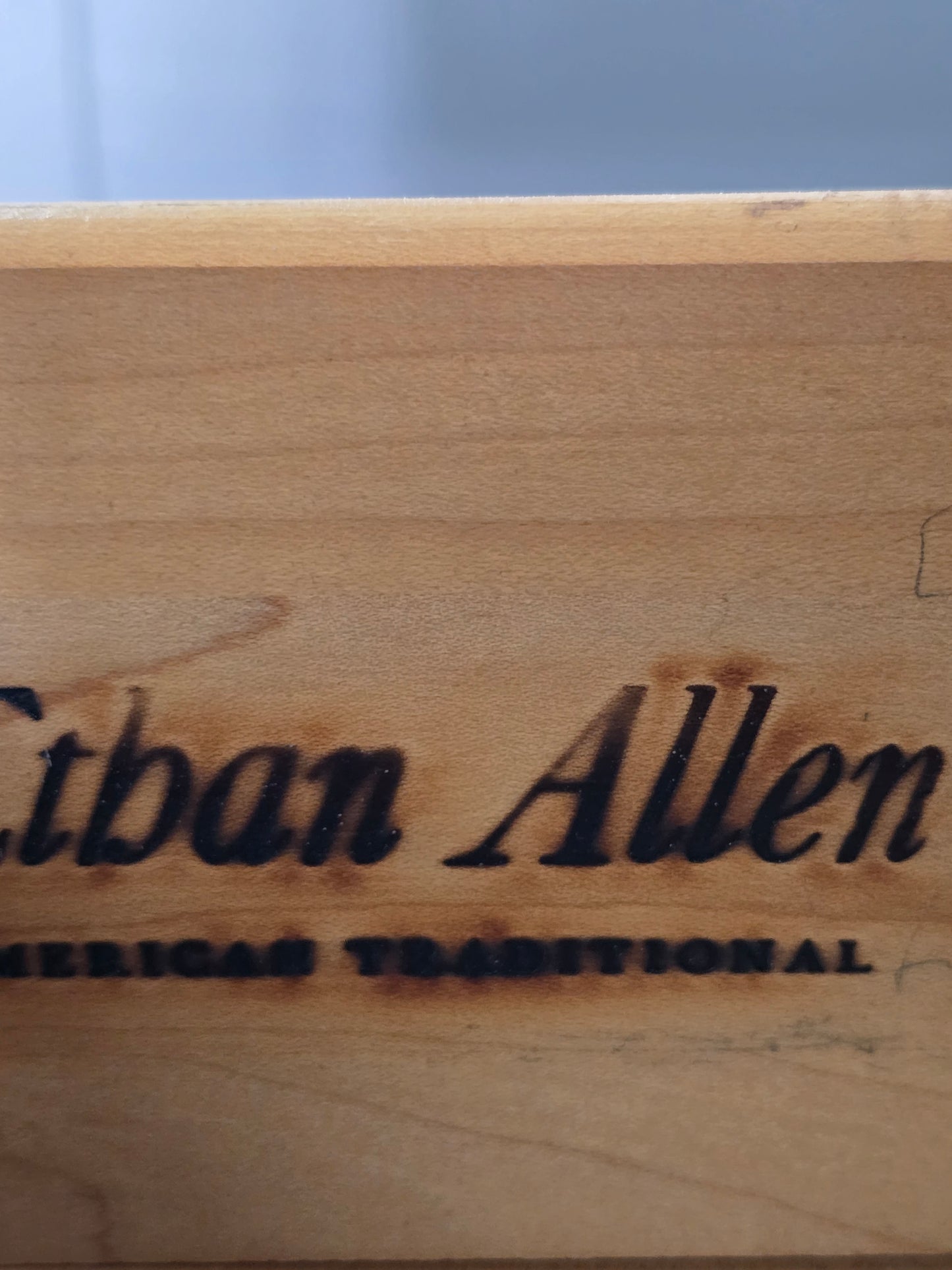 Ethan Allen gray dresser