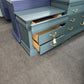 Green e drawers nightstand
