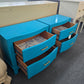 Pair of blue Lacquered nightstands