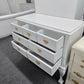 Queen Ann light gray vintage dresser