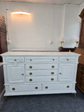 Solid wood white Distressed dresser