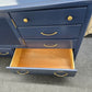Navy solid wood 8 drawers 1 door dresser