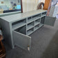 Green gray  long tv stand