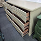 6 drawers beige dresser