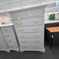 7 drawers gray tall chest