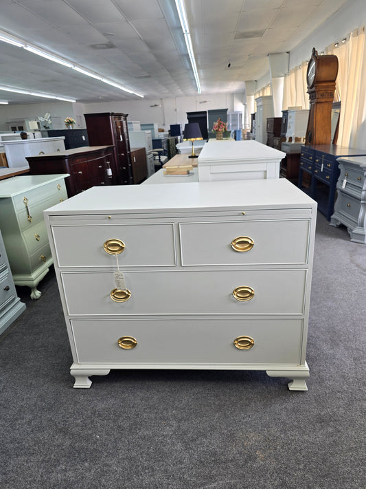 Antique 4 drawers gray dresser