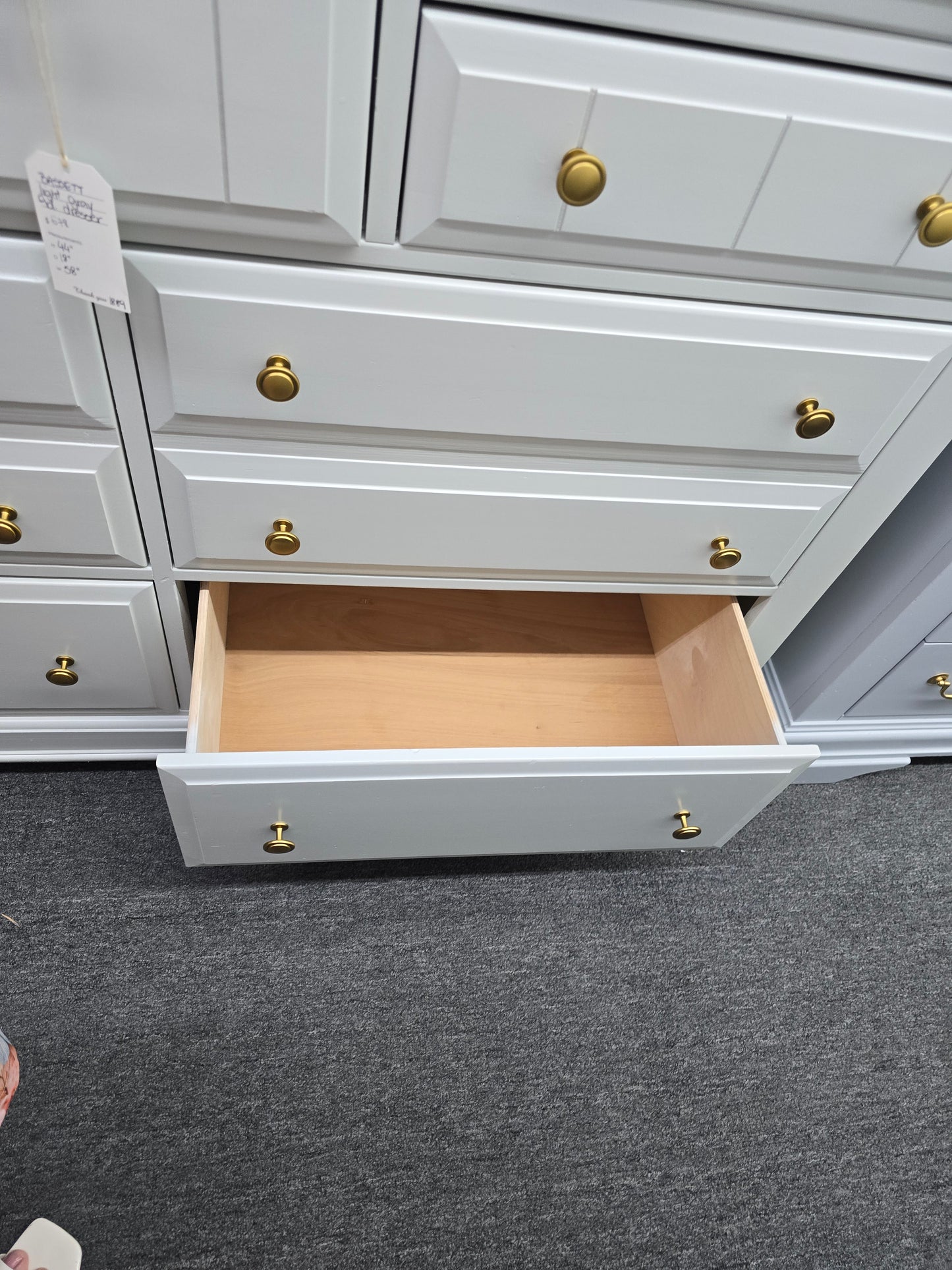 Bassett gray dresser