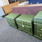 Green pair of nightstands