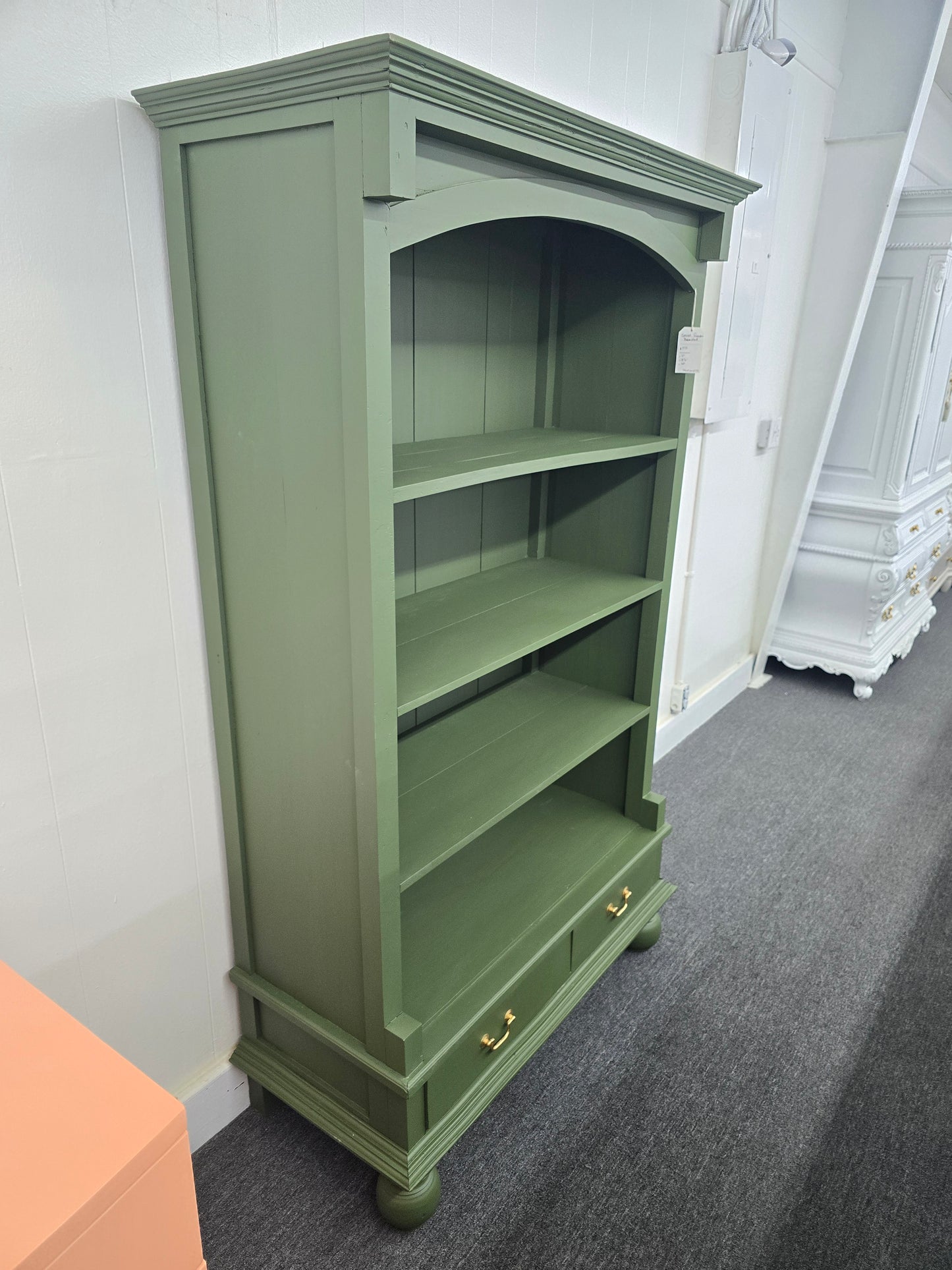 Solid wood secret garden bookshelf
