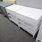 Stanley white lacquered pair of nightstands