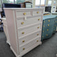 Pulaski pale pink chest of drawers