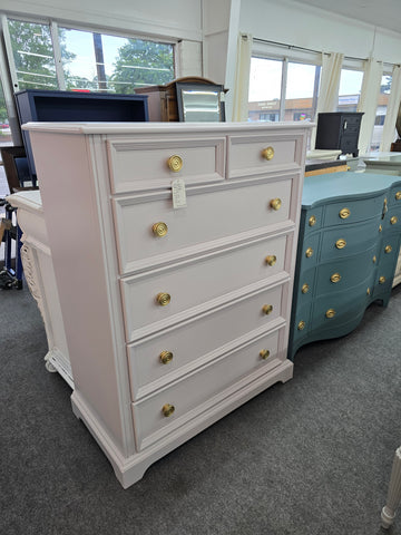 Pulaski pale pink chest of drawers