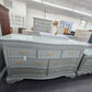 Green carved lacquered dresser