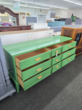 Dixie green lacquered dresser