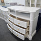 Beautiful off-white bowfront dresser/stand