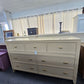 Havertys beige lacquered 9 drawers dresser