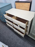 Solid wood Young Hinkle creamy dresser