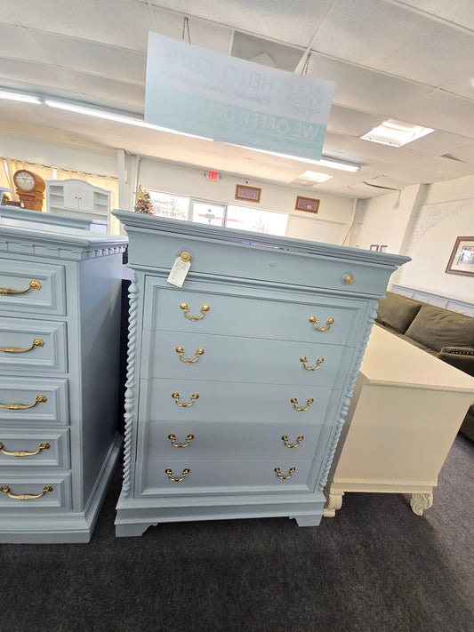 Lexington tall light blue chest