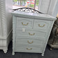 Faux Bamboo gray chest
