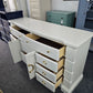 Off white lacquered 10 drawers gorgeous dresser