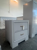 Gray lacquer nightstand