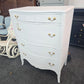 Solid wood white Distressed chest