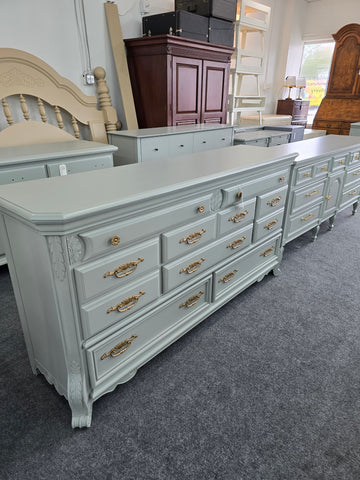 Beautiful gray carved dresser