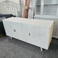 Rustic white lacquered cabinet