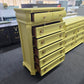 Cute soft yellow carved chest
