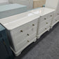 Thomasville  lacquered alabaster pair of nightstands