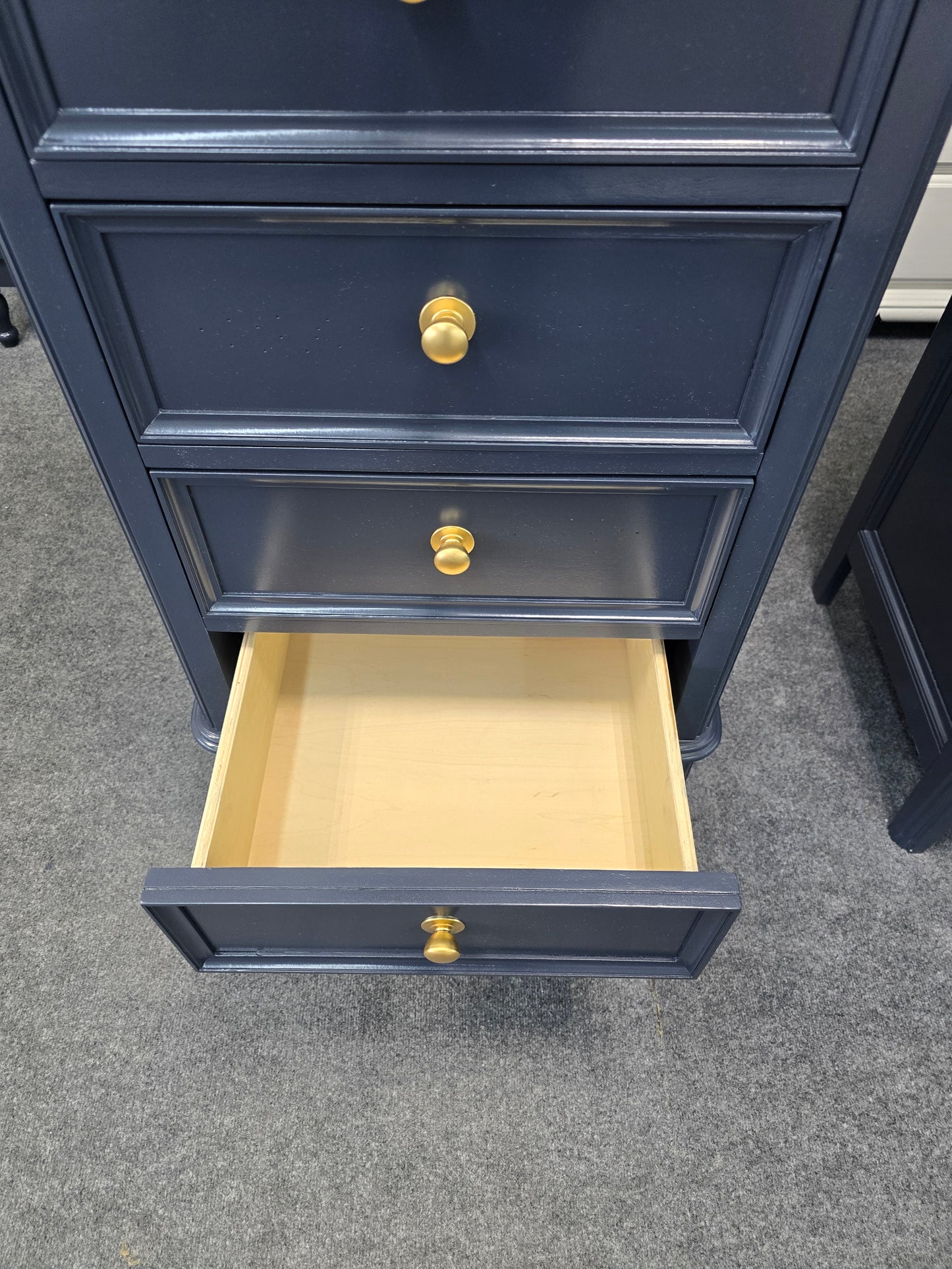 Dark blue 5 drawers lingerie chest