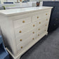 9 drawers off white dresser