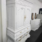 Thomasville white Distressed armoire