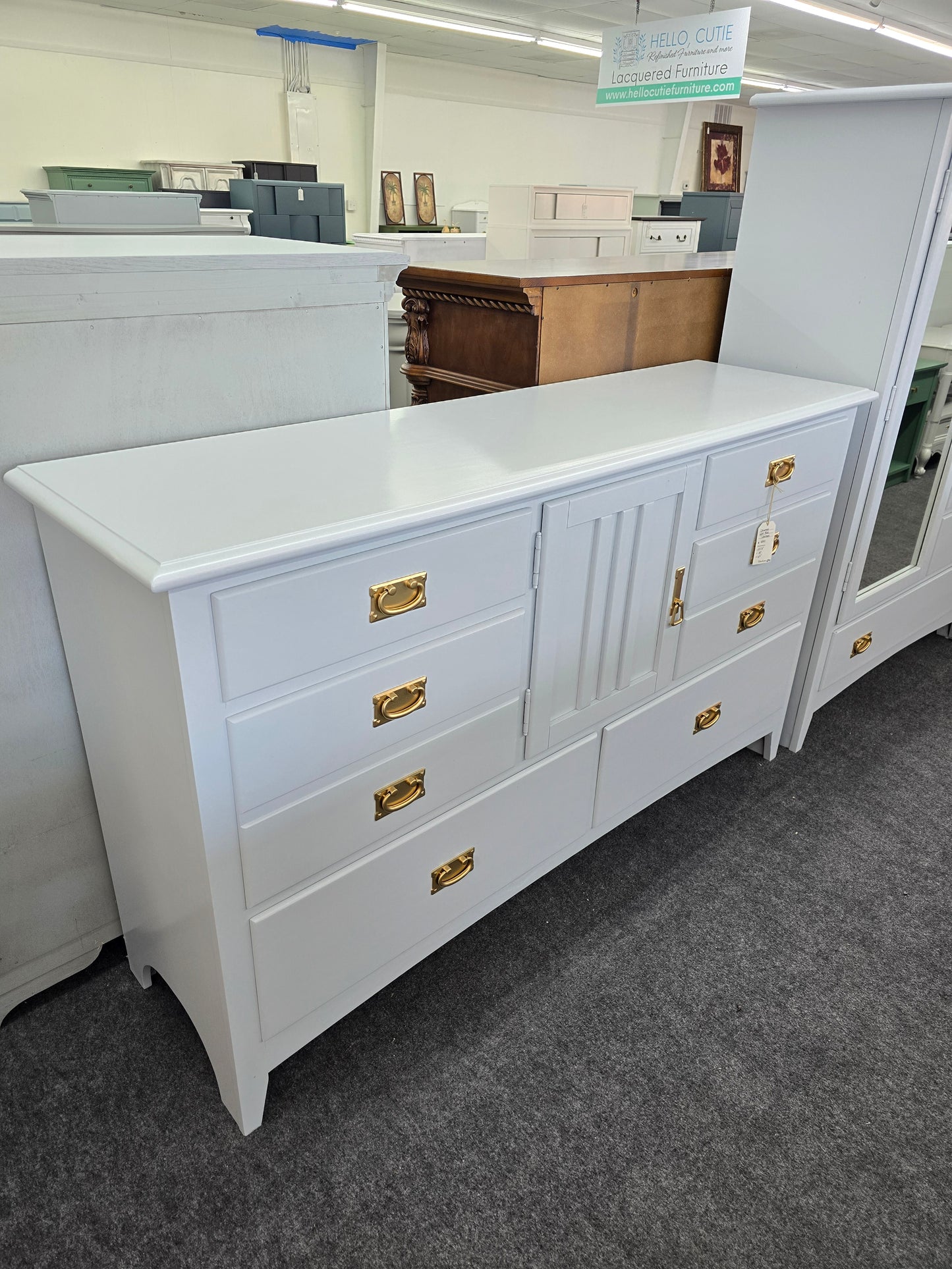 Universal light blue dresser