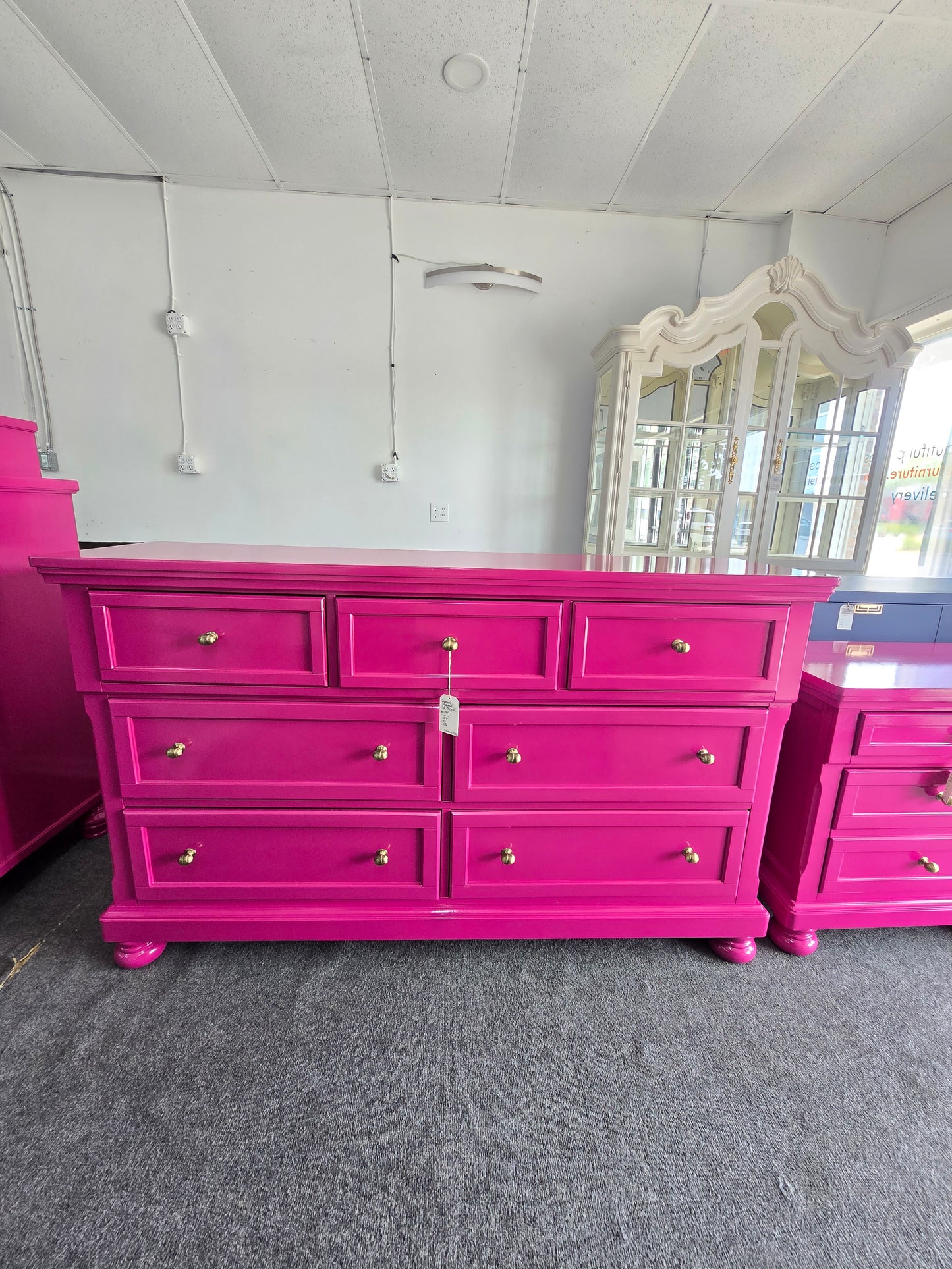 Pink lacquered gorgeous dresser