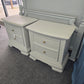 Light gray pair of nightstands
