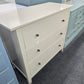 3 drawers off white dresser
