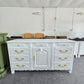 French provincial white lacquered dresser